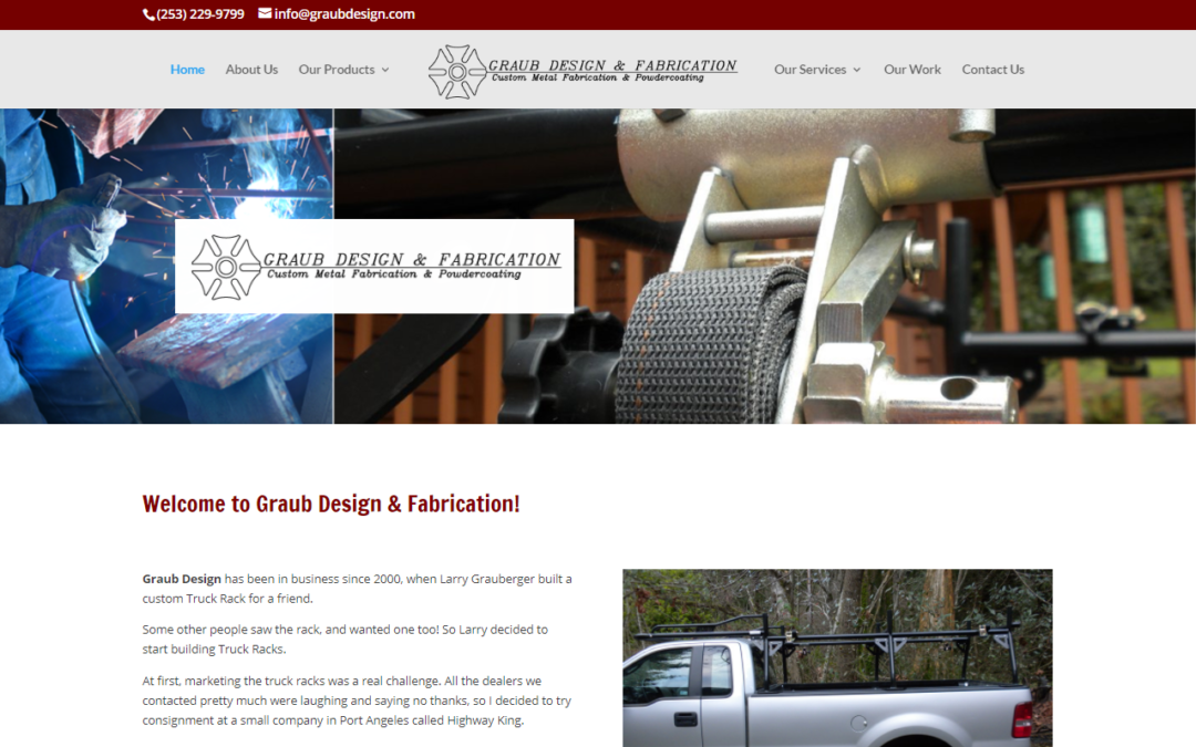 A newly redesigned website for Graub Design