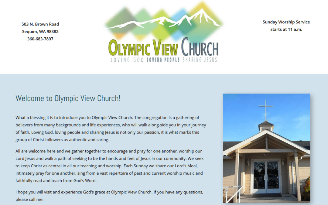 Launched a redesign for Olympic View Church