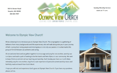 Launched a redesign for Olympic View Church